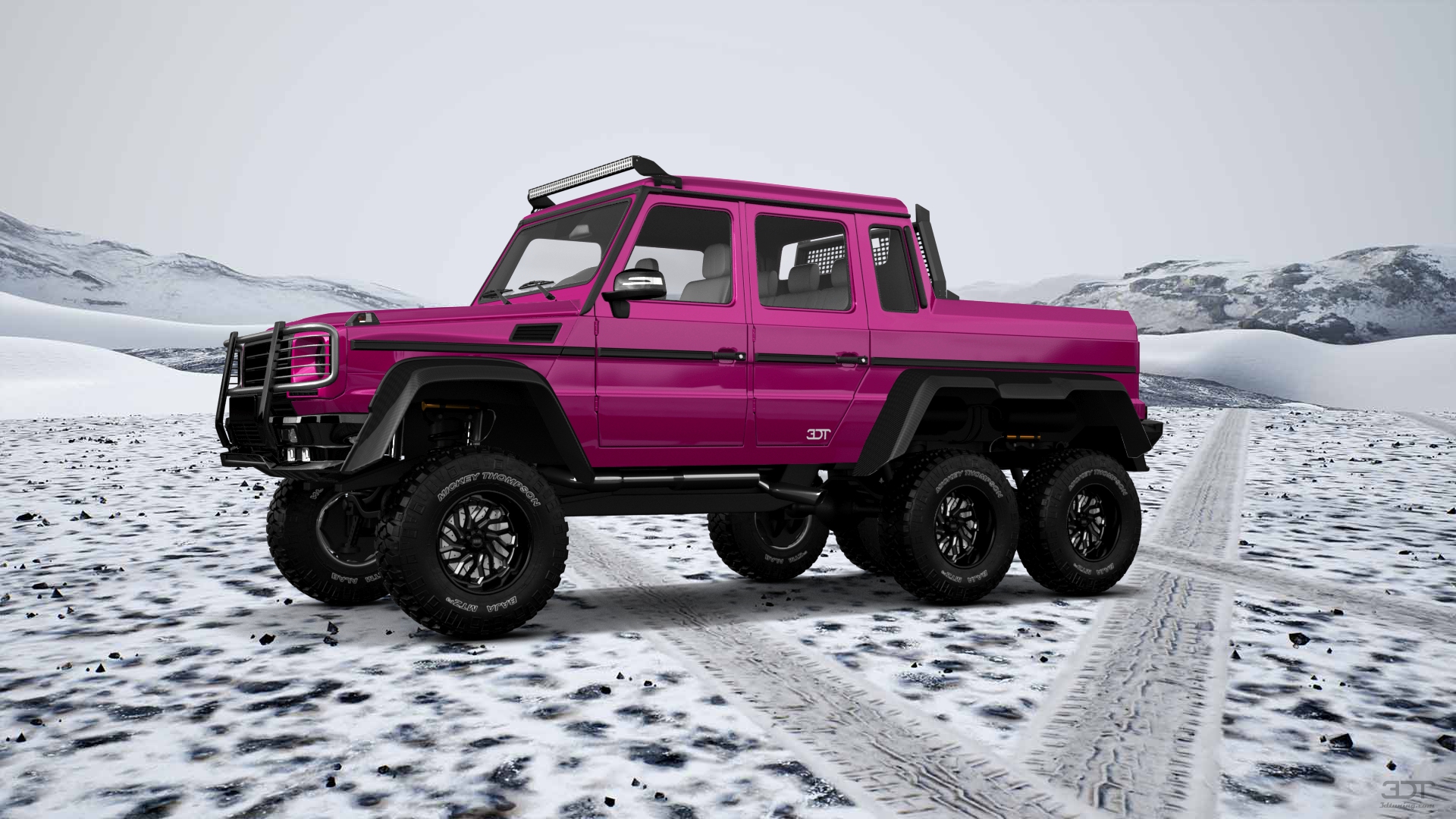 Mercedes G 63 AMG 6x6 4 Door pickup truck 2013 tuning