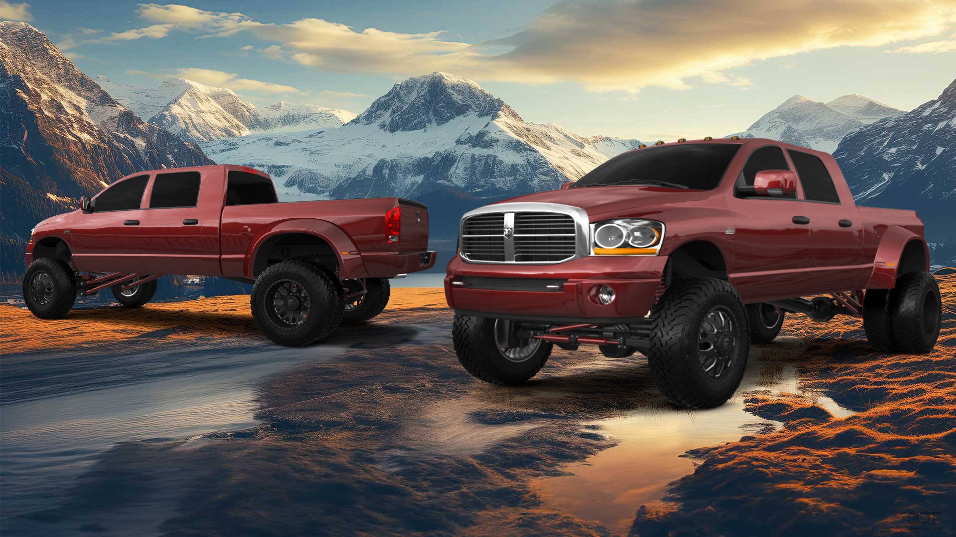 Dodge Ram 3500 Dually 4 Door pickup truck 2007
