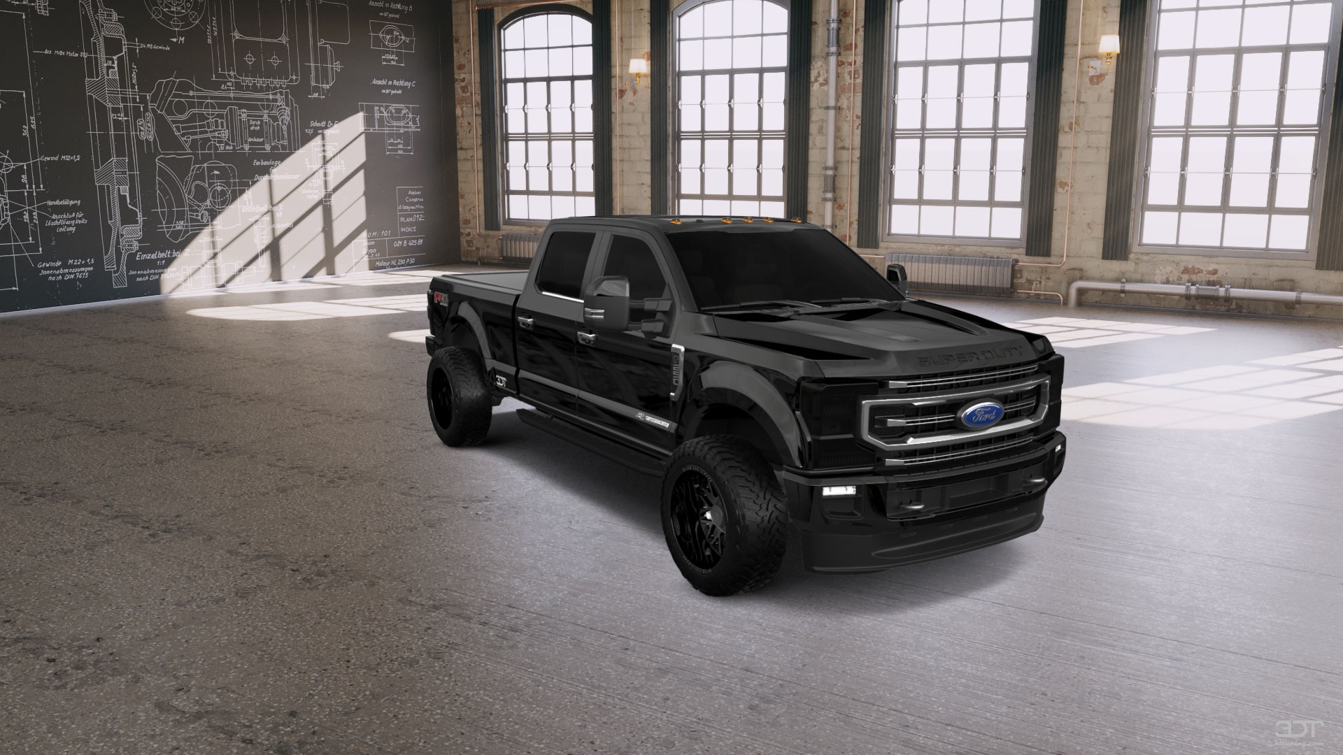 Tuning Ford F-250 4 Door pickup truck 2021