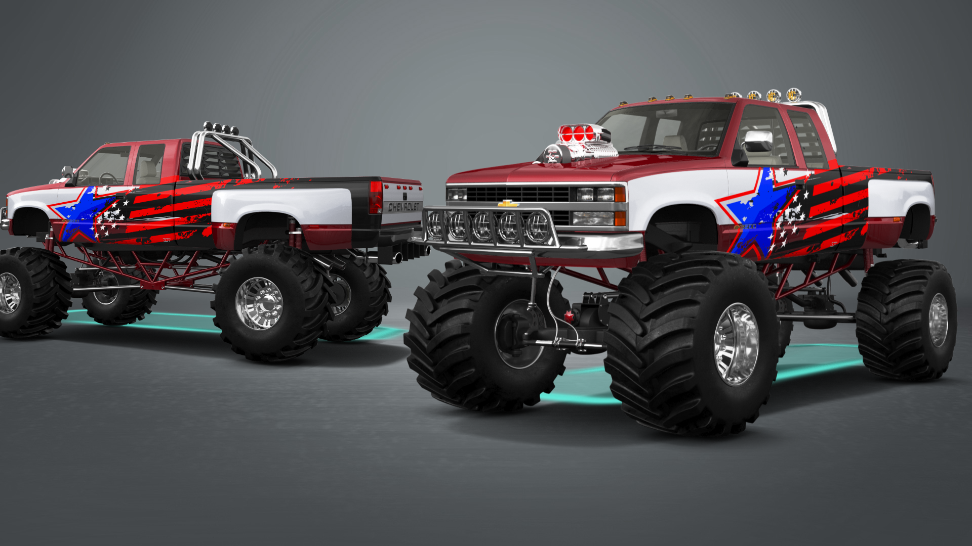 Chevrolet K3500 Extended Cab Pickup Truck 1988