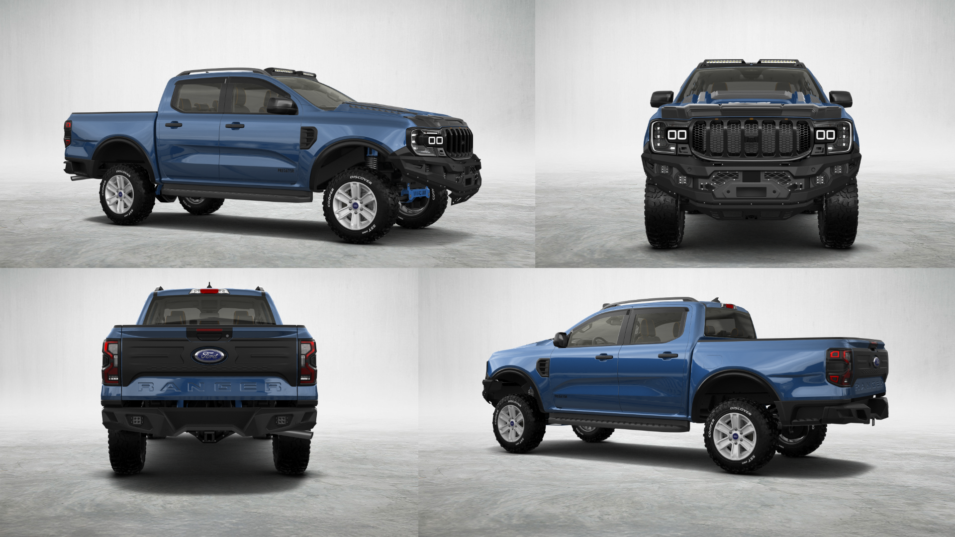 Ford Ranger 4 Door pickup truck 2022 tuning