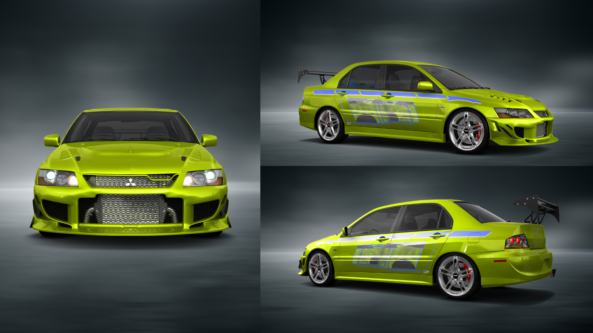 Mitsubishi Lancer Evo IX 4 Door Saloon 2005 tuning