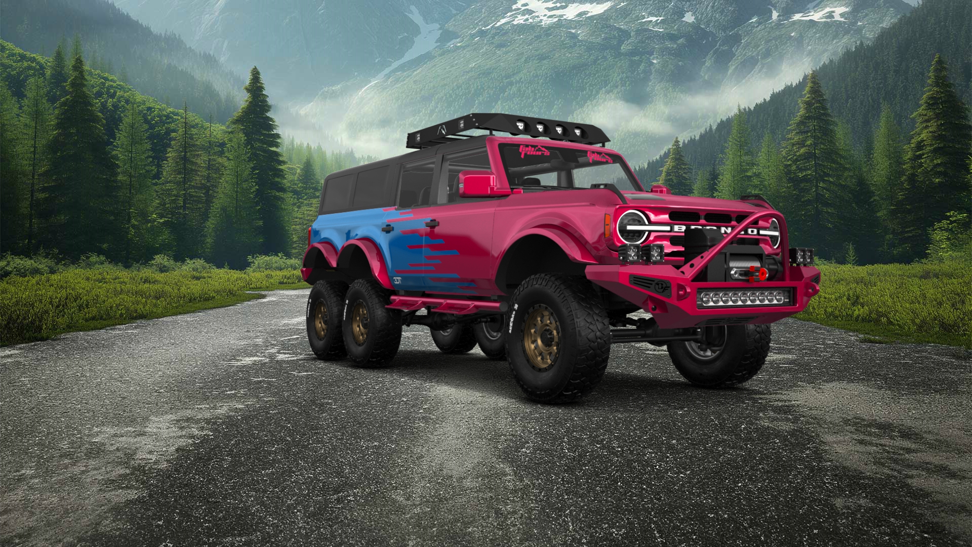 Ford Bronco 6X6 4 Door pickup truck 2021 tuning