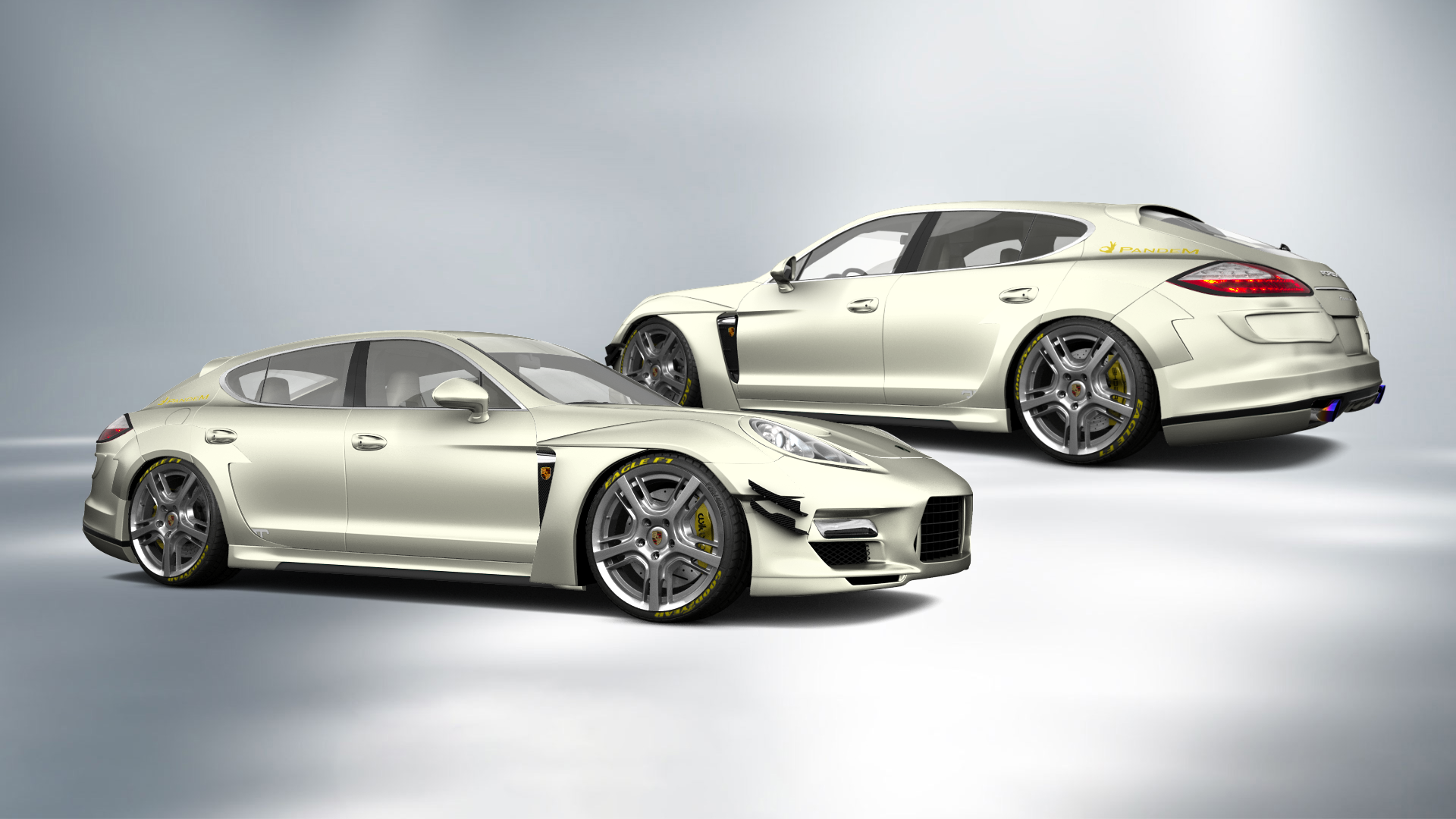 Porsche Panamera 4 door fastback saloon 2011 tuning