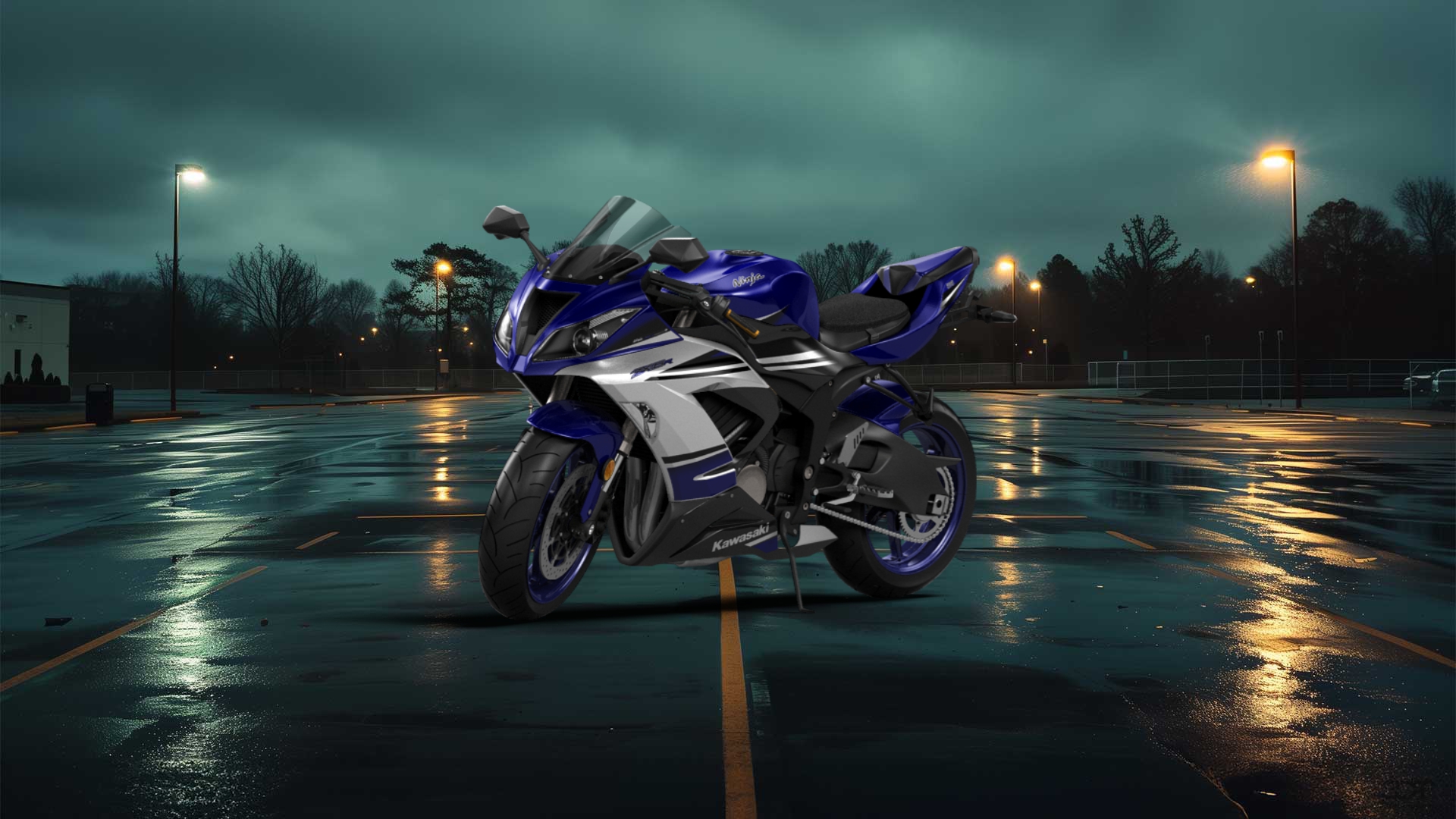 Kawasaki Ninja ZX 6R Sport Bike 2015
