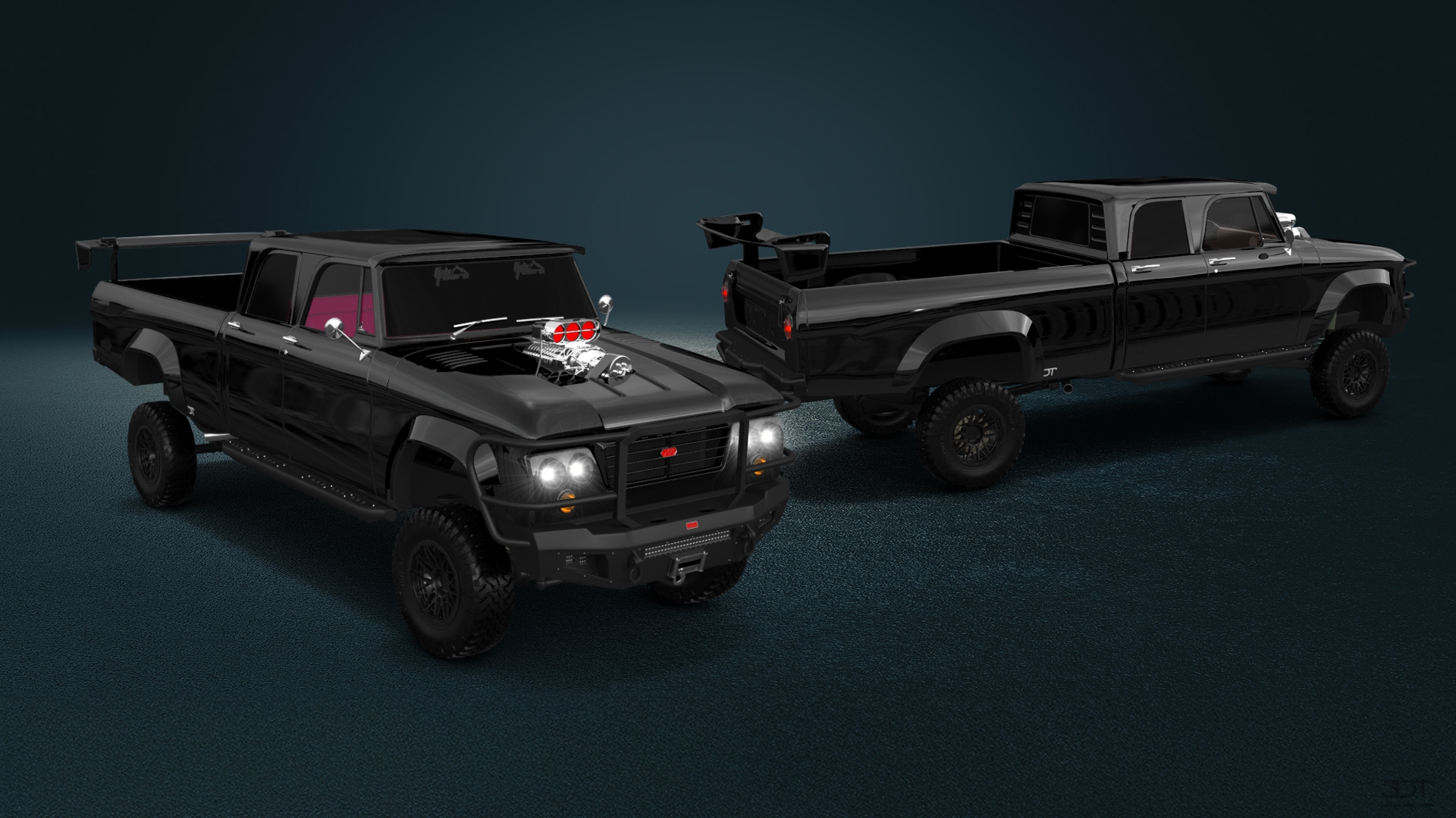 Dodge Power Wagon 4 Door pickup truck 1964 tuning