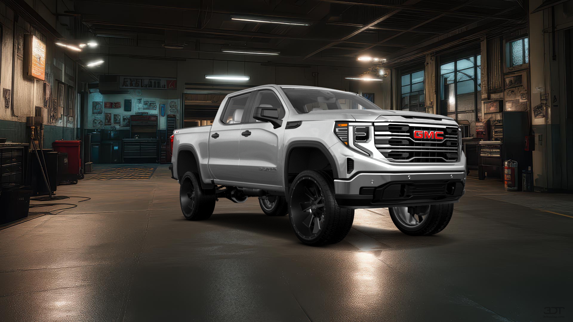 GMC Sierra 1500 Crew Cab 5.8 ft box 4 Door pickup truck 2023 tuning