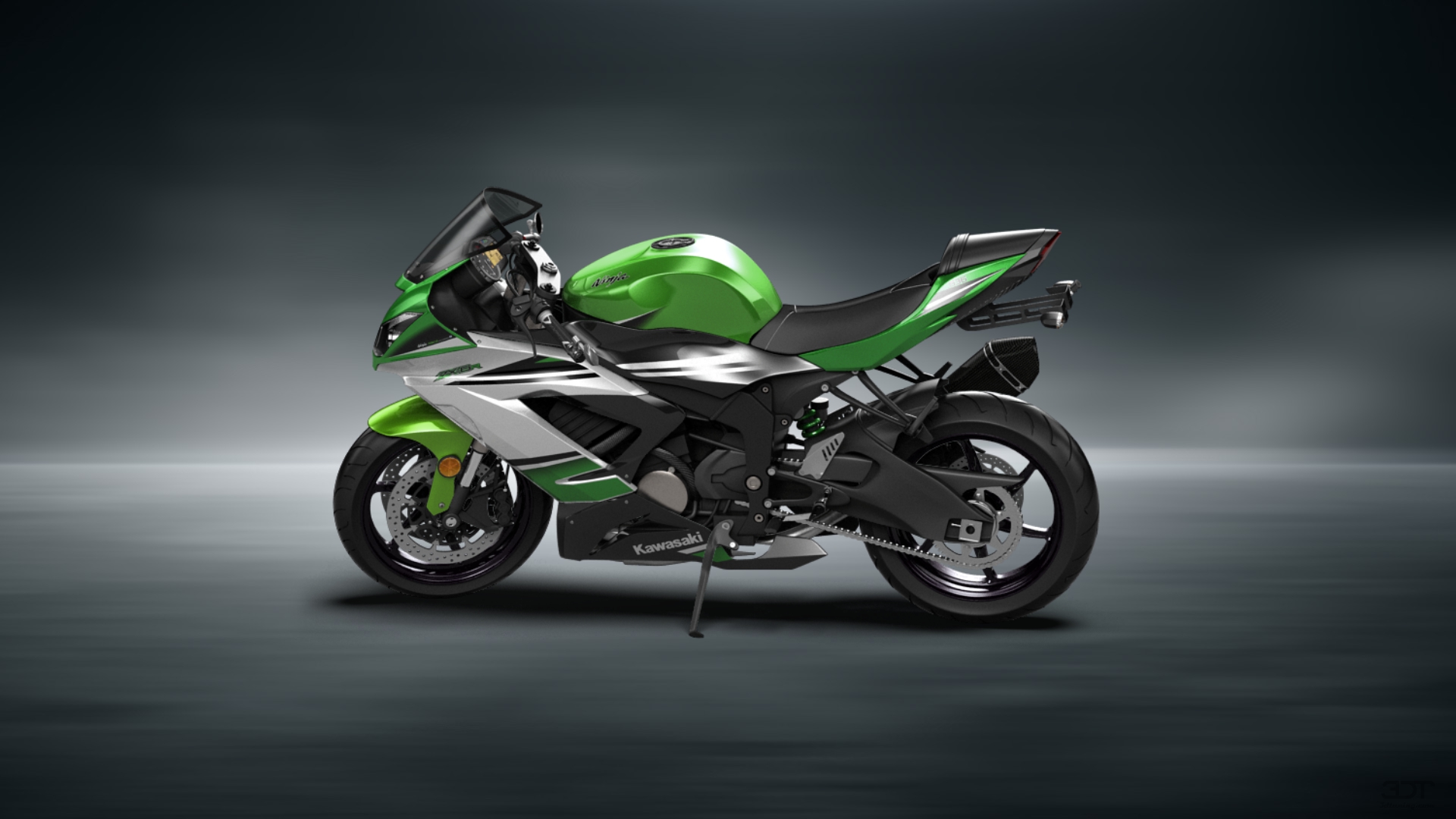 Kawasaki Ninja ZX 6R Sport Bike 2015 tuning