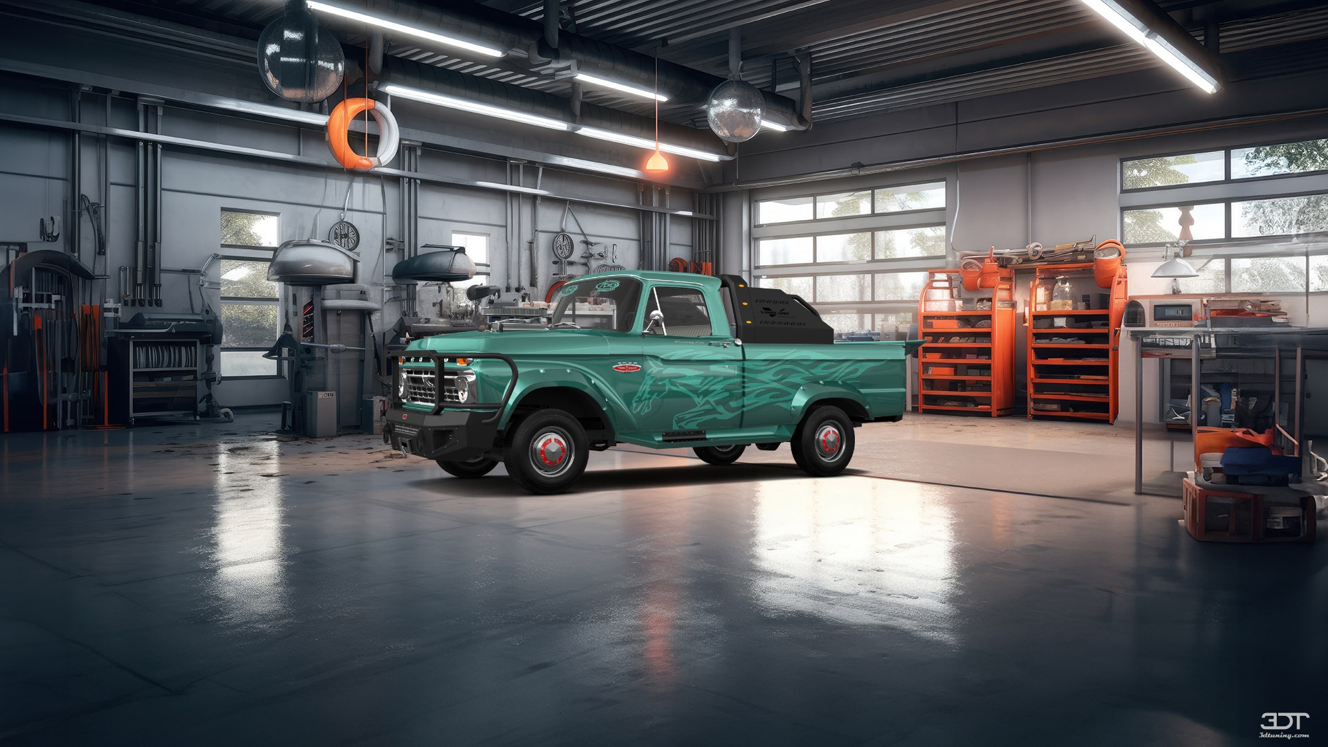 Ford F-100 Custom Cab 2 Door pickup truck 1966 tuning