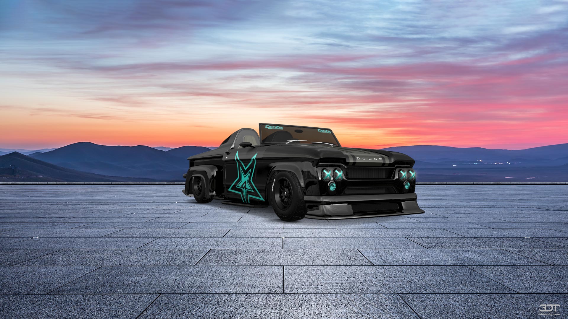 Dodge D-100 Stepside 2 Door pickup truck 1961 tuning