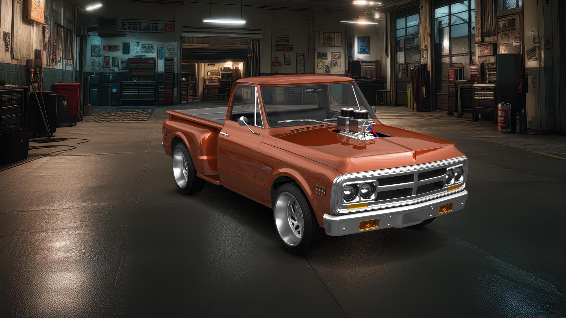 GMC K1500 2 Door pickup truck 1971 tuning
