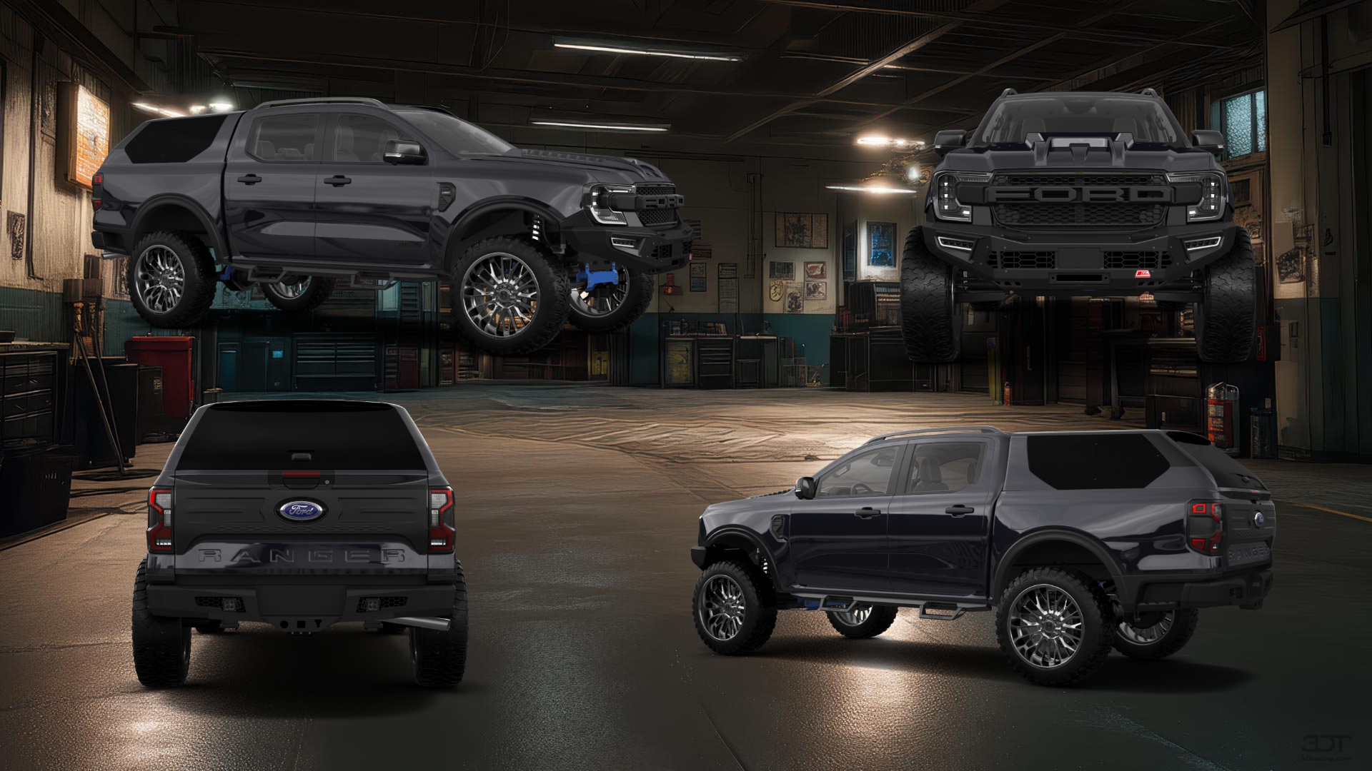 Ford Ranger 4 Door pickup truck 2022 tuning