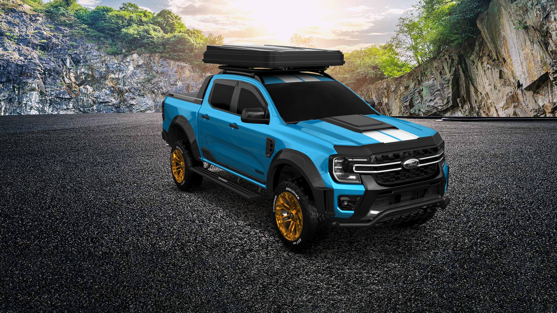Ford Ranger 4 Door pickup truck 2022 tuning