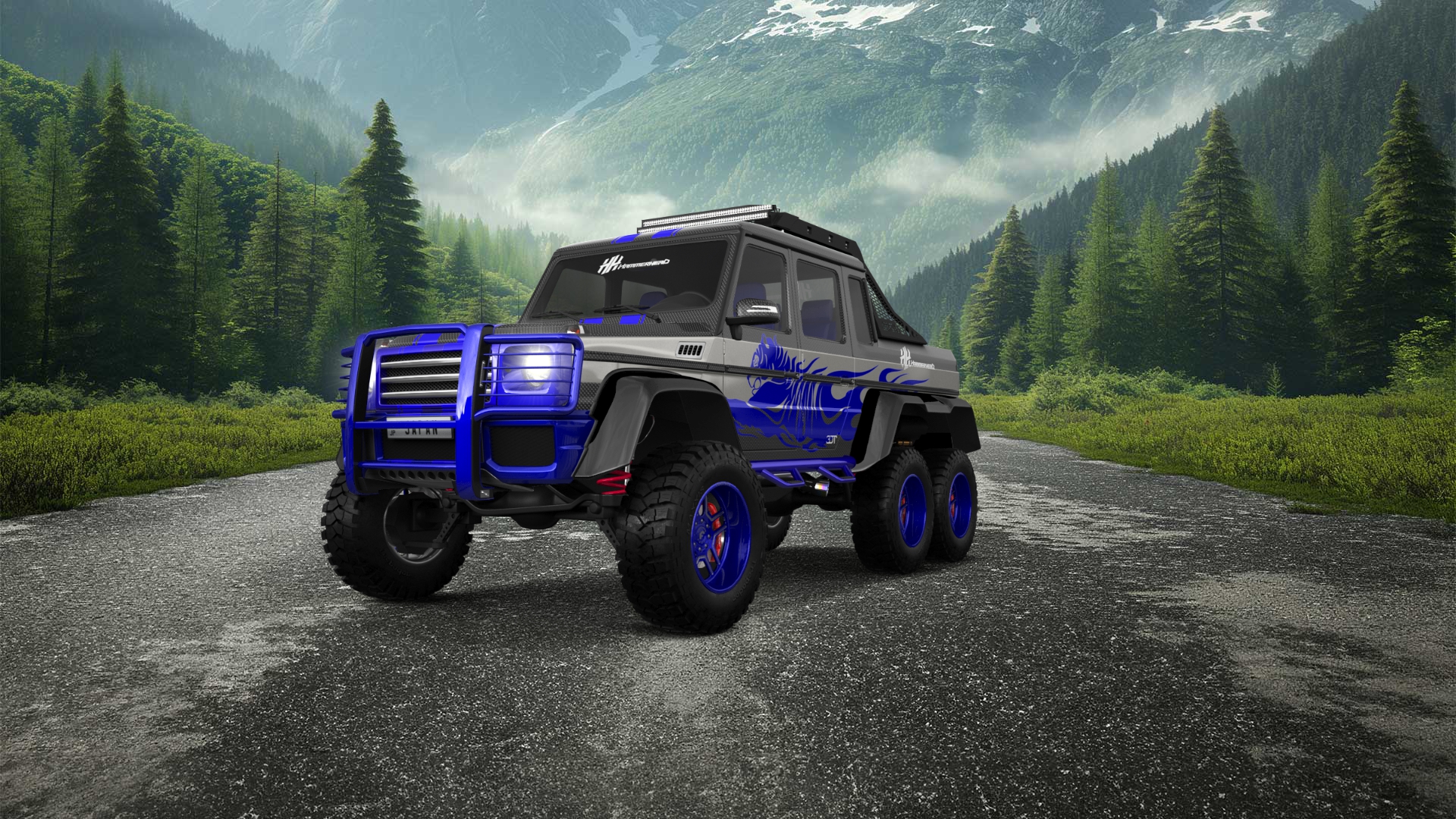 Mercedes G 63 AMG 6x6 4 Door pickup truck 2013