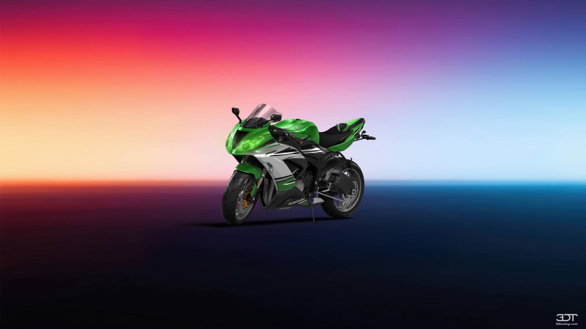 Tuning Kawasaki Ninja ZX 6R Sport Bike 2015