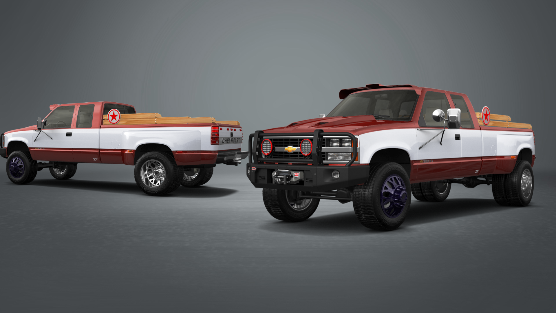 Chevrolet K3500 Extended Cab Pickup Truck 1988