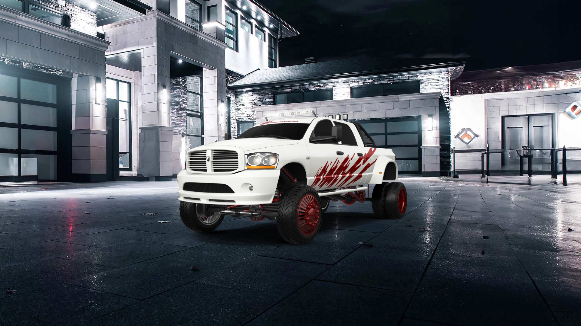 Dodge Ram 3500 Dually 4 Door pickup truck 2007