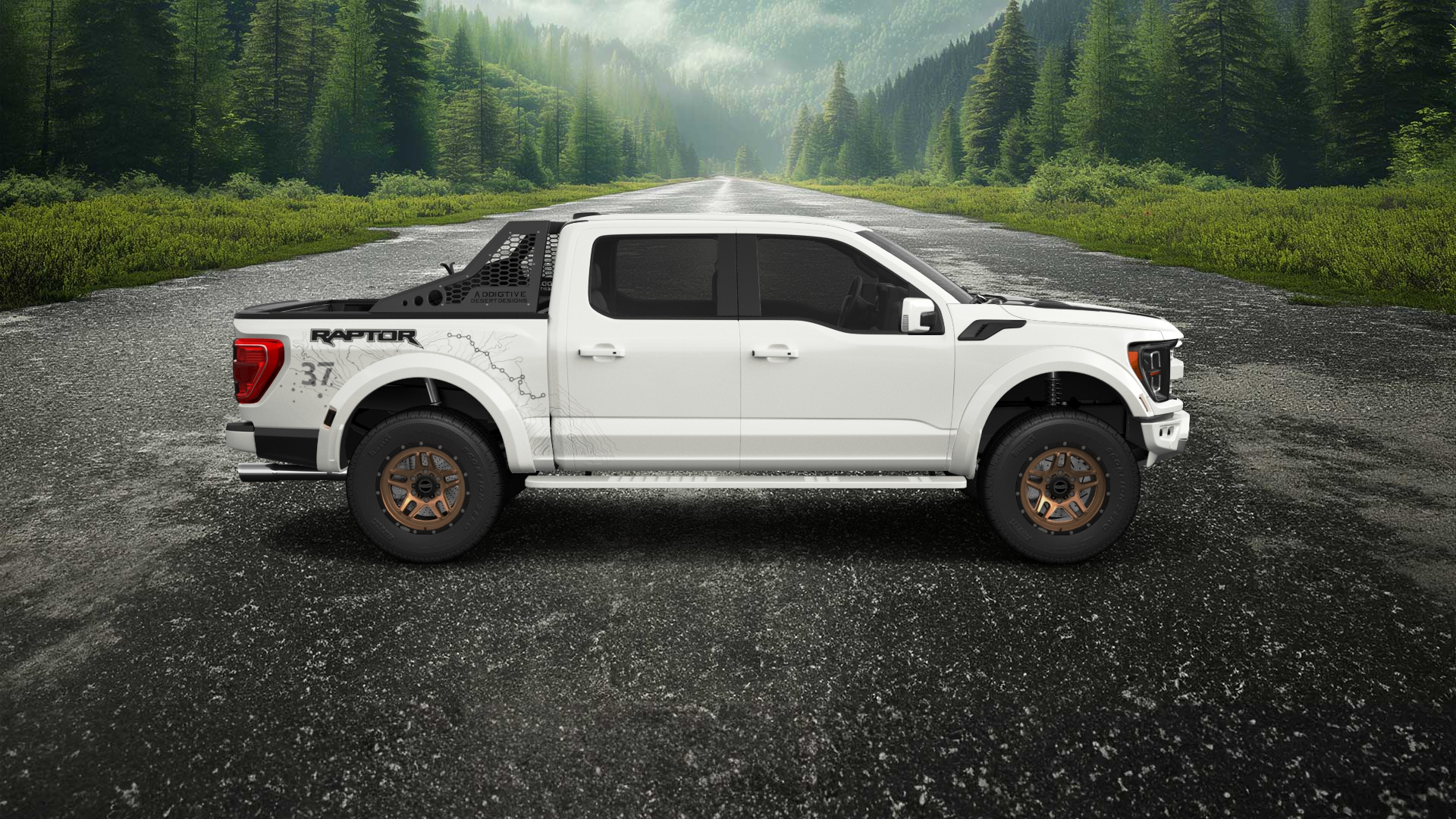 Ford F-150 Raptor 4 Door pickup truck 2021
