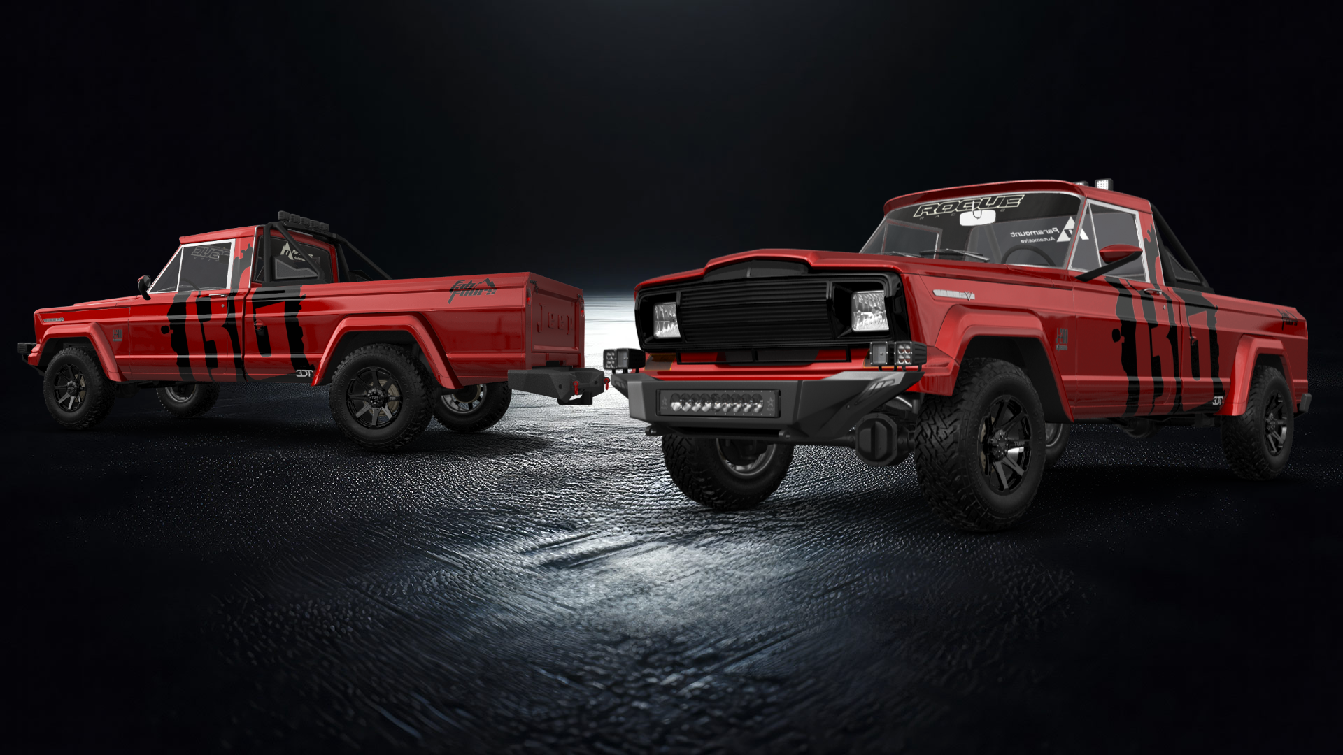 Jeep Gladiator SJ 2 Door pickup truck 1988 tuning