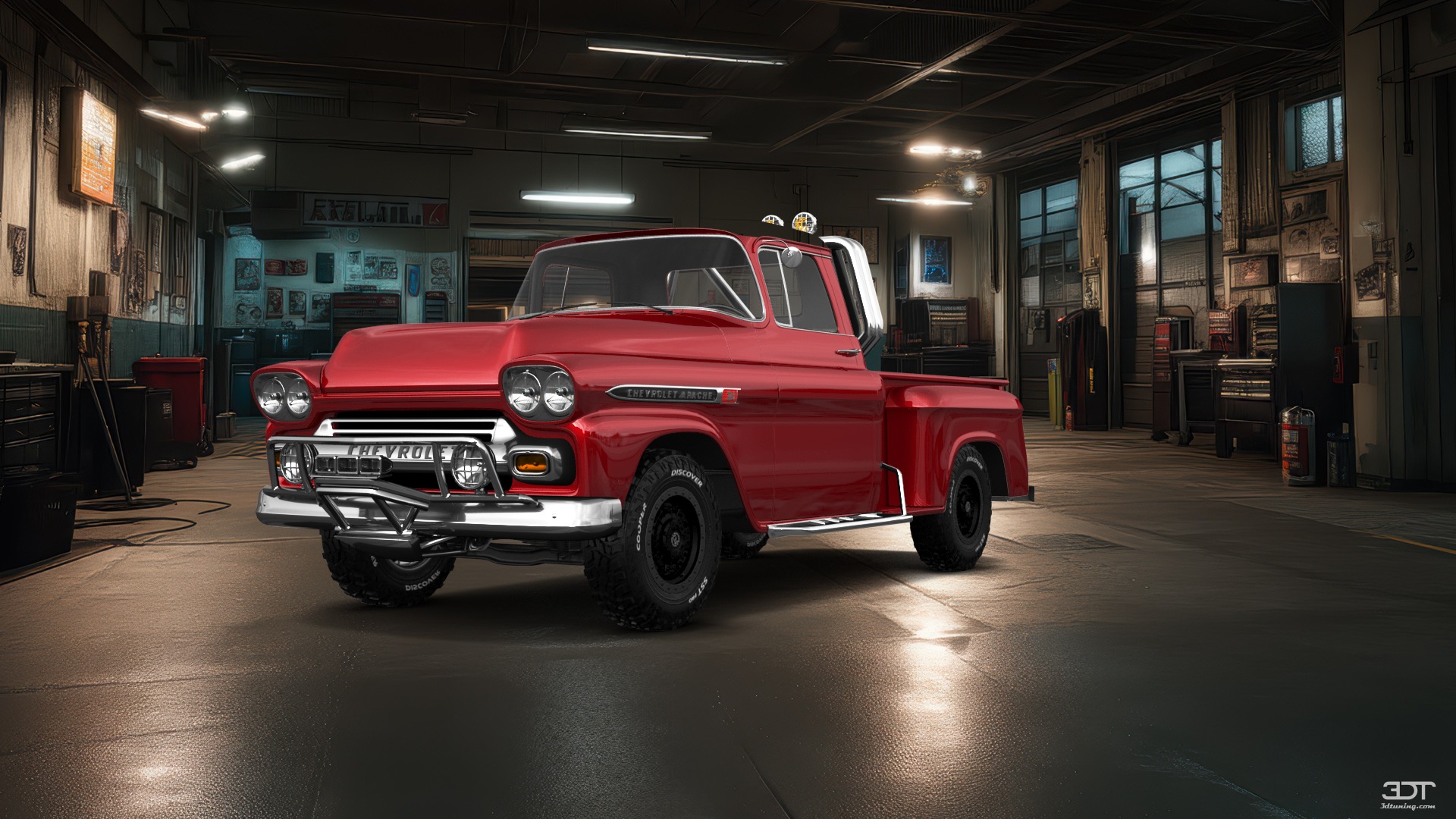 Chevrolet Apache Stepside 2 Door pickup truck 1959 tuning