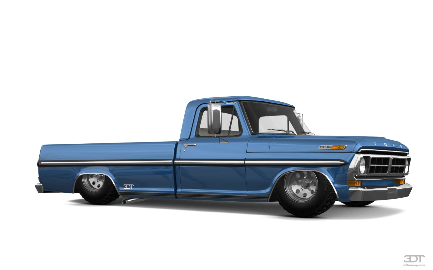 Tuning Ford F-250 2 Door pickup truck 1971
