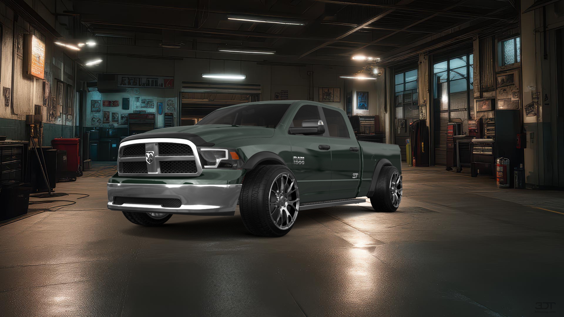 Dodge Ram 1500 Crew Cab 6.4 ft box 4 Door pickup truck 2009 tuning