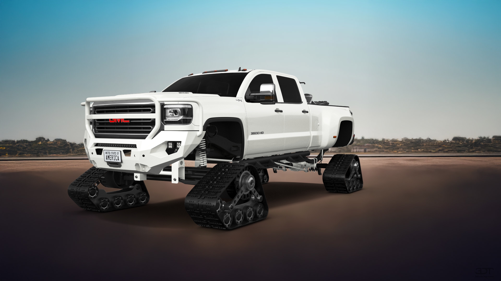 GMC Sierra 3500 HD Crew Cab 4 Door pickup truck 2015 tuning