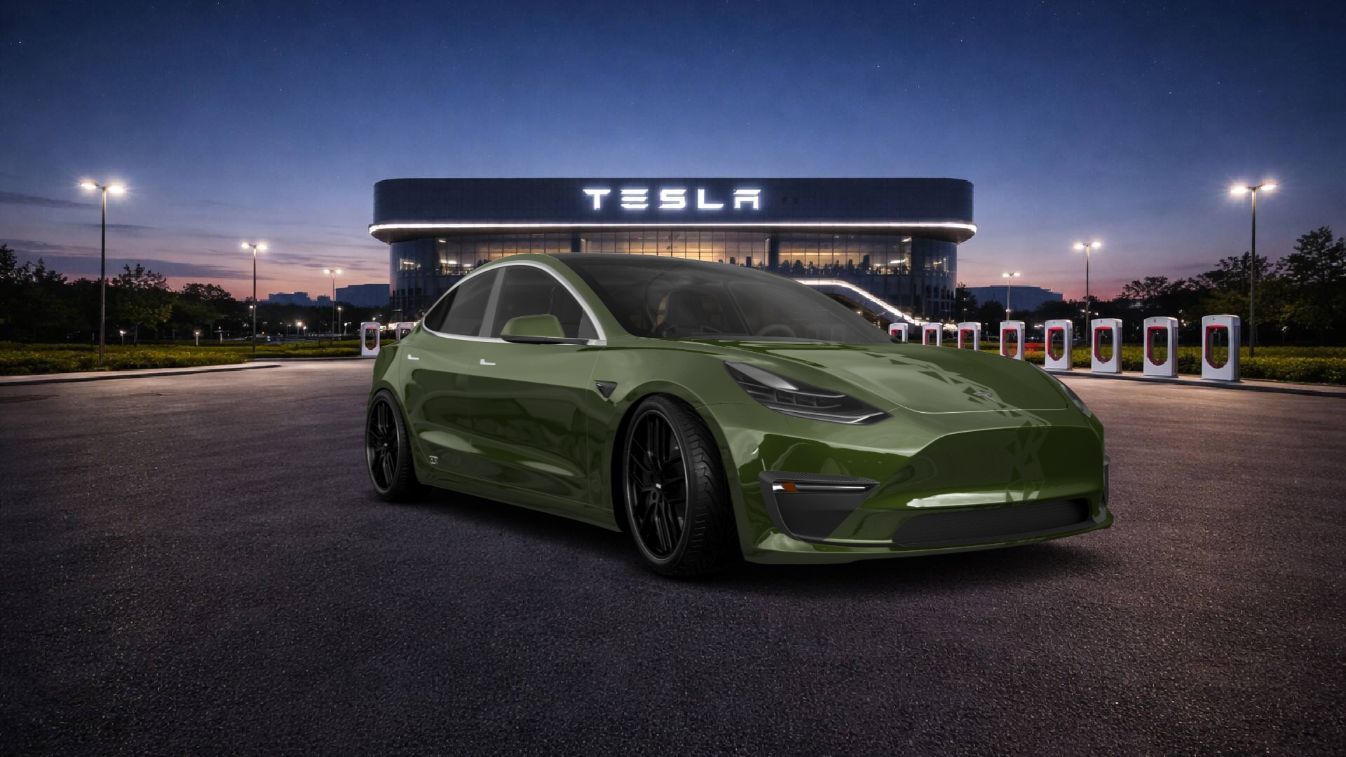 Tesla Model 3 4 Door Saloon 2017 tuning