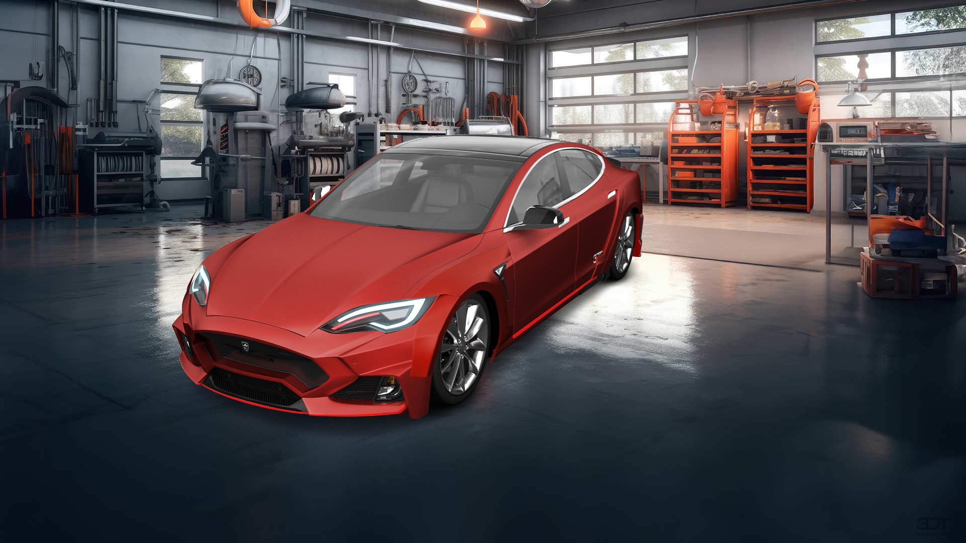 Tesla Model S 5 Door Liftback 2013 tuning