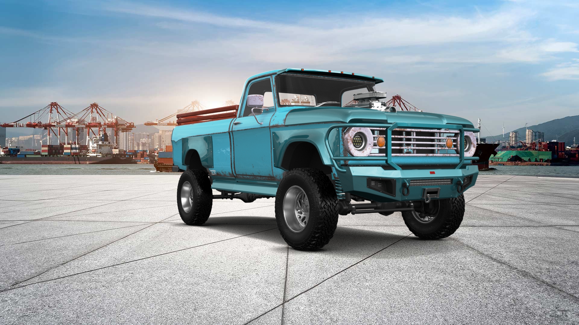 Dodge Power Wagon W200 2 Door pickup truck 1966 tuning