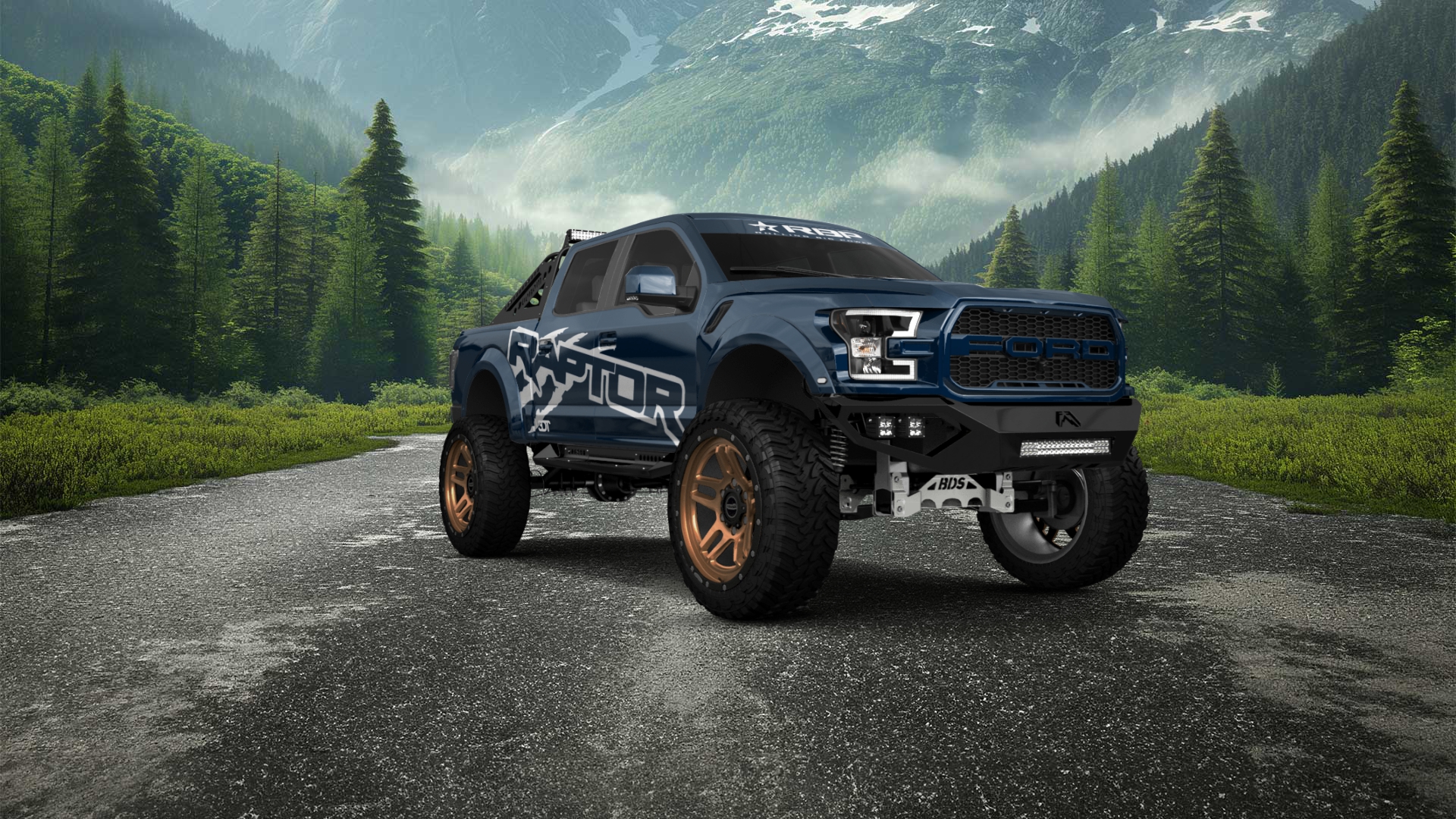 Ford F-150 Raptor 4 Door pickup truck 2017
