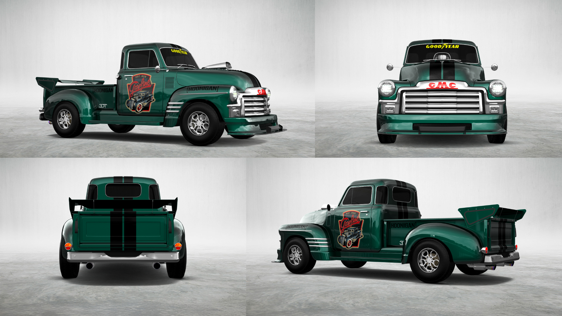 GMC 100 Stepside 2 Door pickup truck 1954 tuning