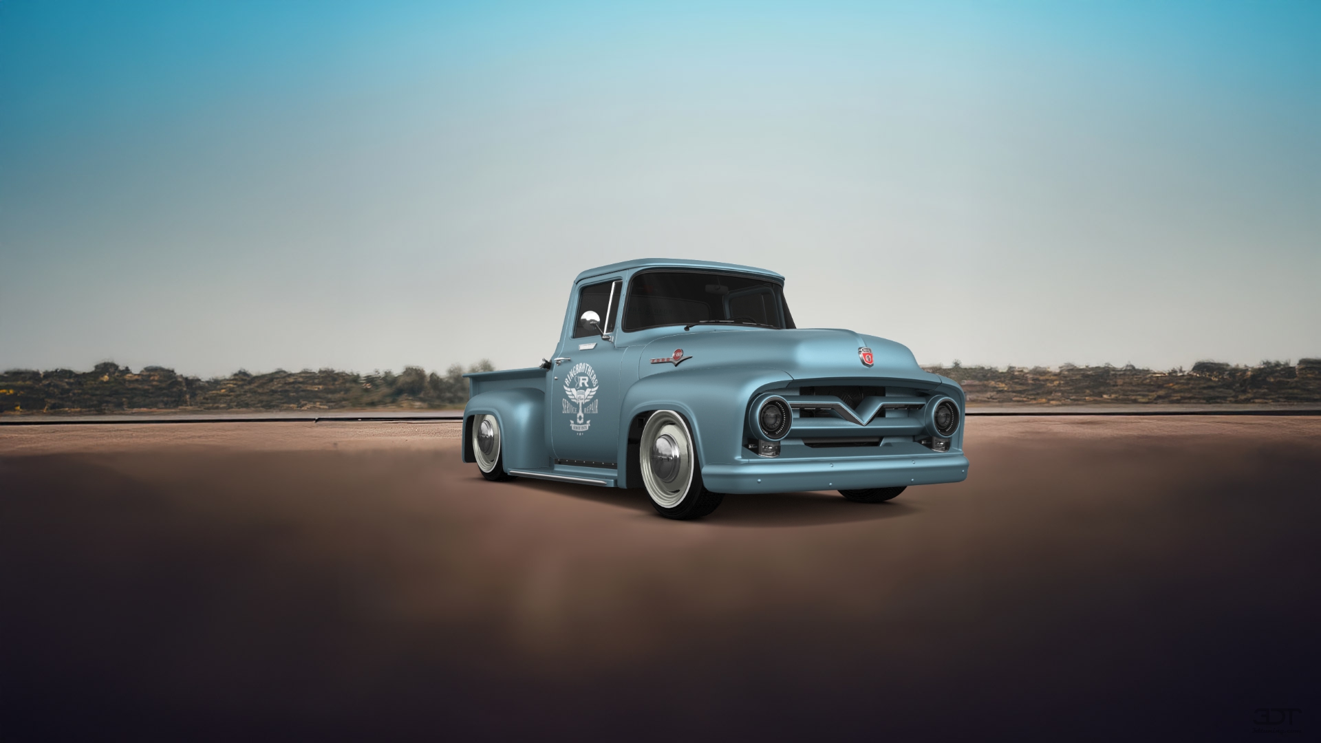 Ford F-100 2 Door truck 1956