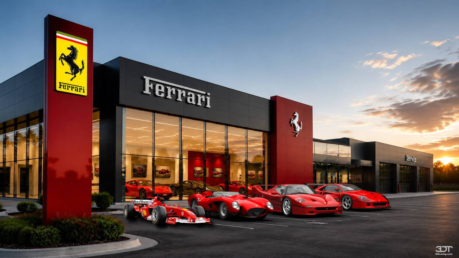 Tuning Ferrari 250 Testa Rossa Coupe 1957