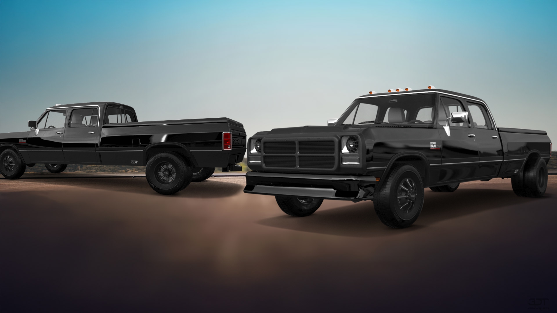 Dodge Ram 350 4 Door pickup truck 1991 tuning