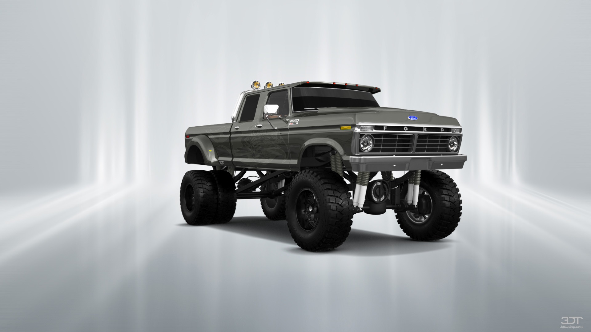 Ford F-350 Dually 4 Door pickup truck 1973 tuning