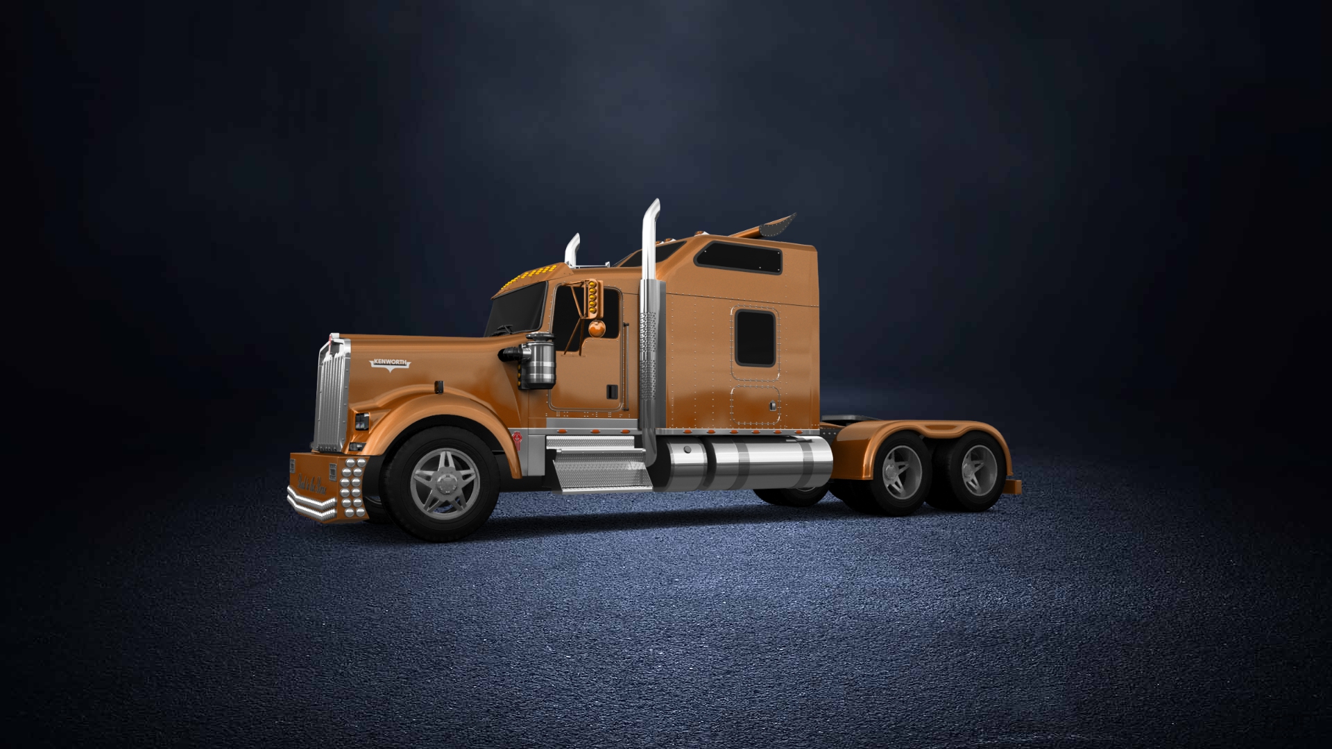Kenworth W900 Sleeper Cab Truck 2015 tuning