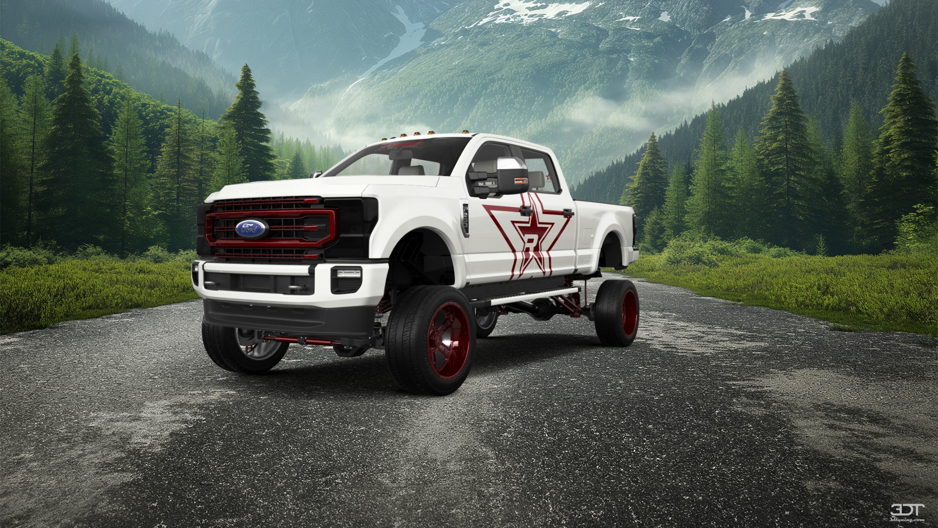 Ford F-250 4 Door pickup truck 2021 tuning