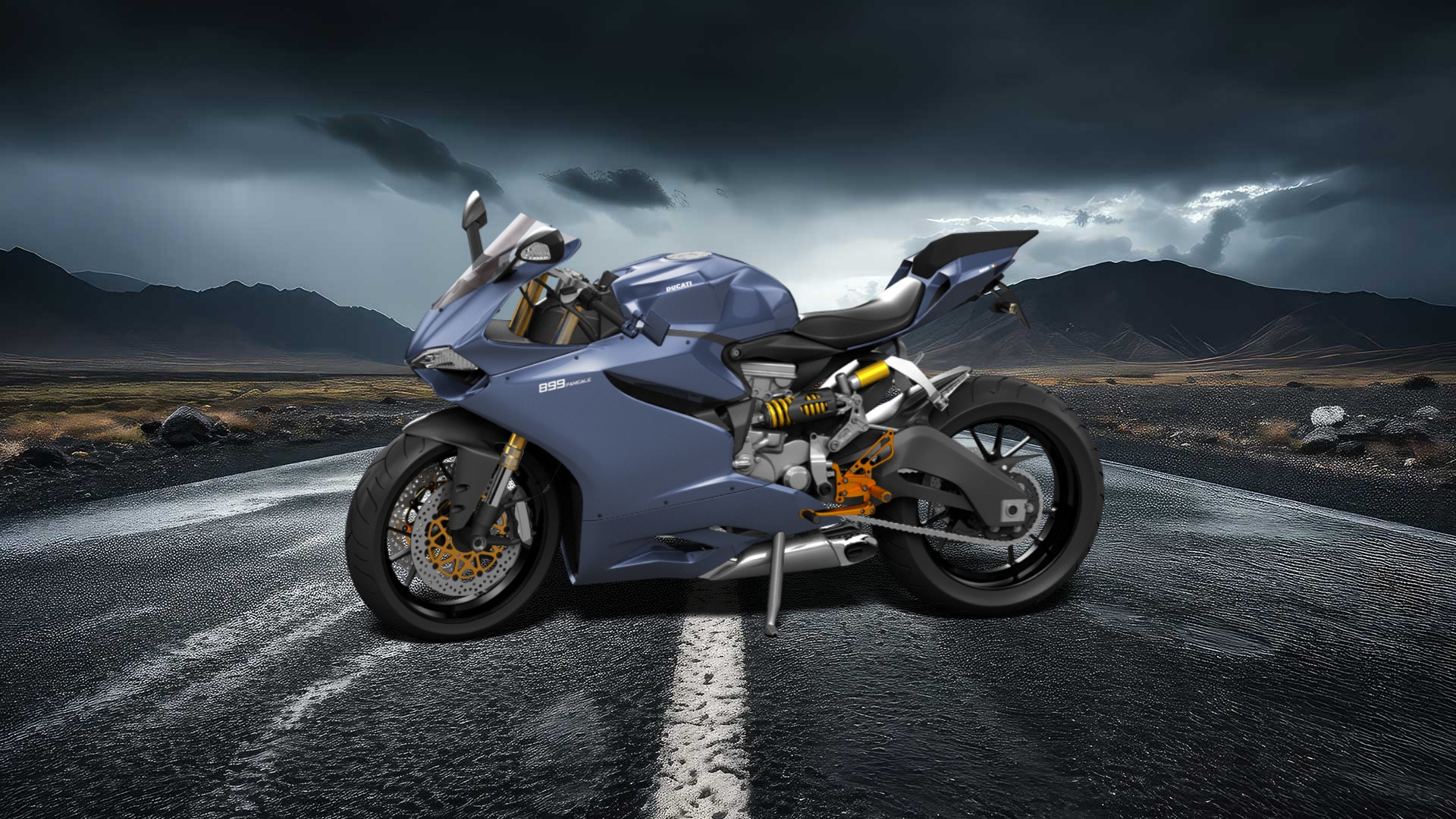 Ducati 899 Panigale Sport Bike 2015 tuning
