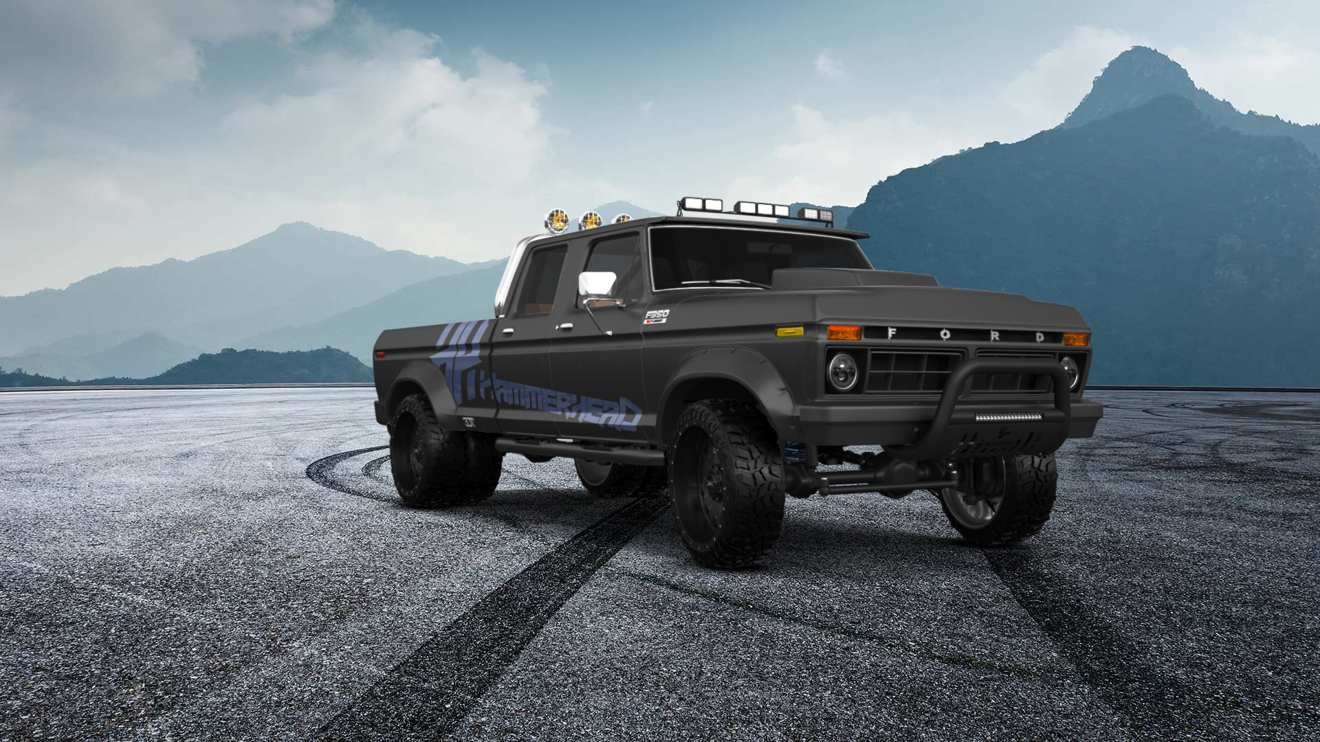 Ford F-350 Dually 4 Door pickup truck 1973