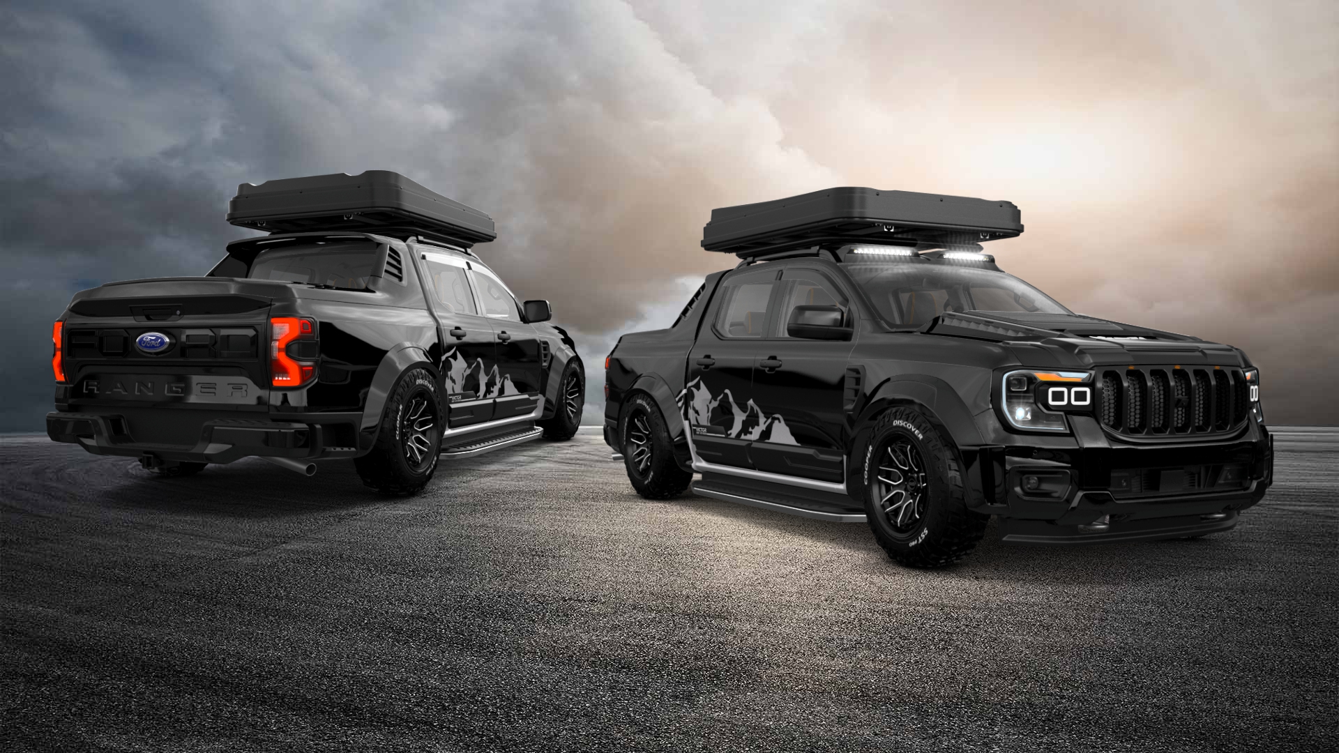 Ford Ranger 4 Door pickup truck 2022 tuning