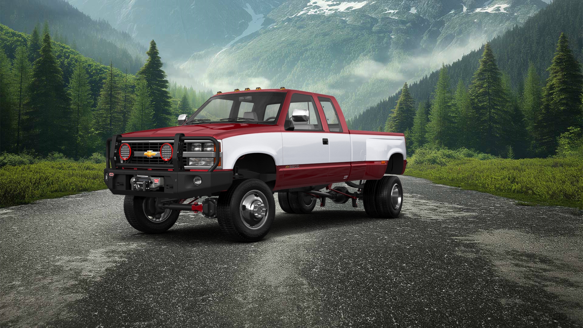 Chevrolet K3500 Extended Cab Pickup Truck 1988