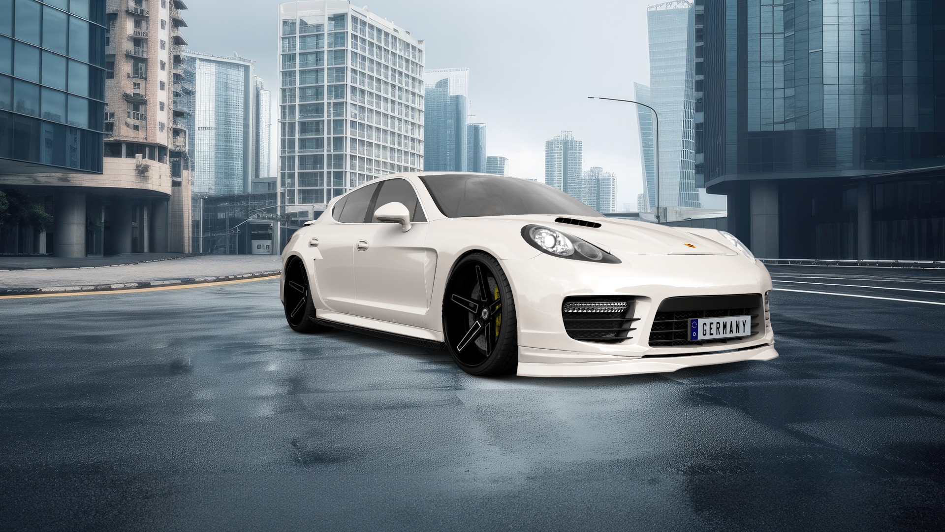 Porsche Panamera 4 door fastback saloon 2011 tuning
