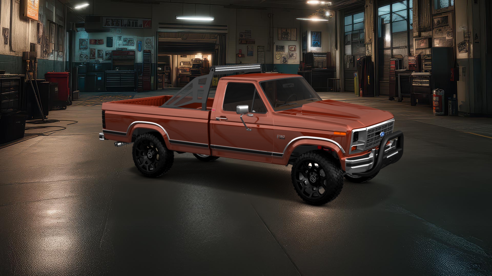 Ford F-150 2 Door pickup truck 1986 tuning