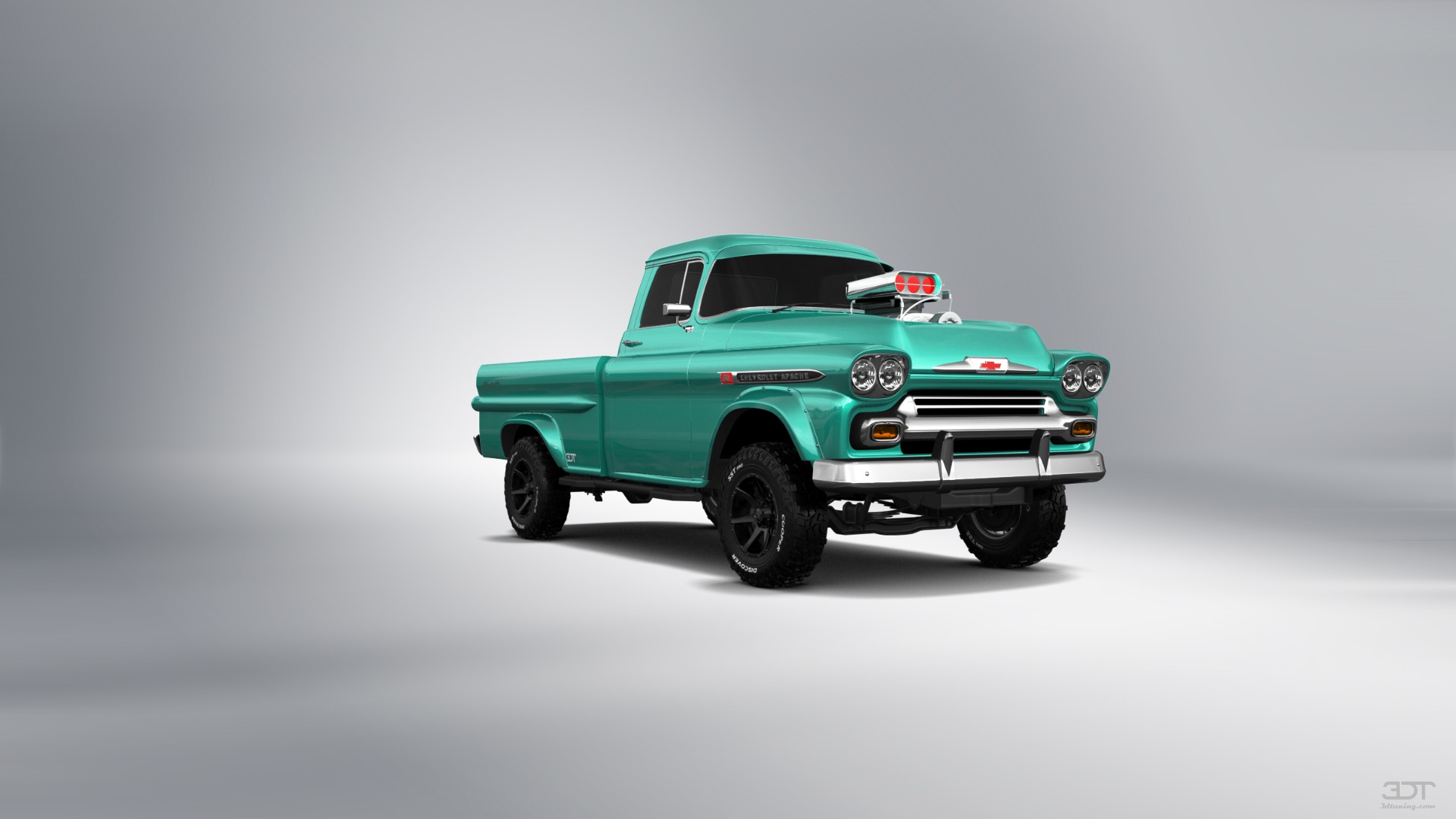 Tuning Chevrolet Apache 2 Door pickup truck 1958