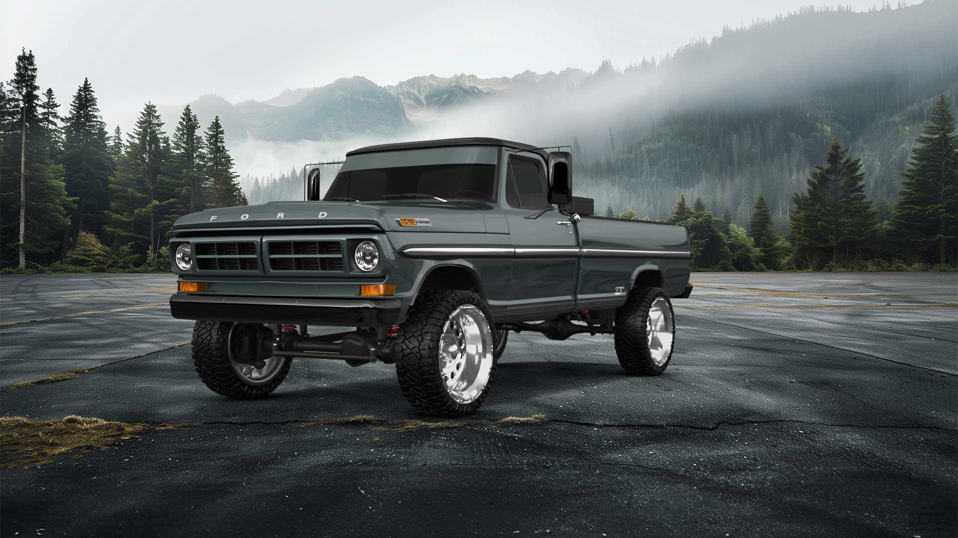 Ford F-250 2 Door pickup truck 1971