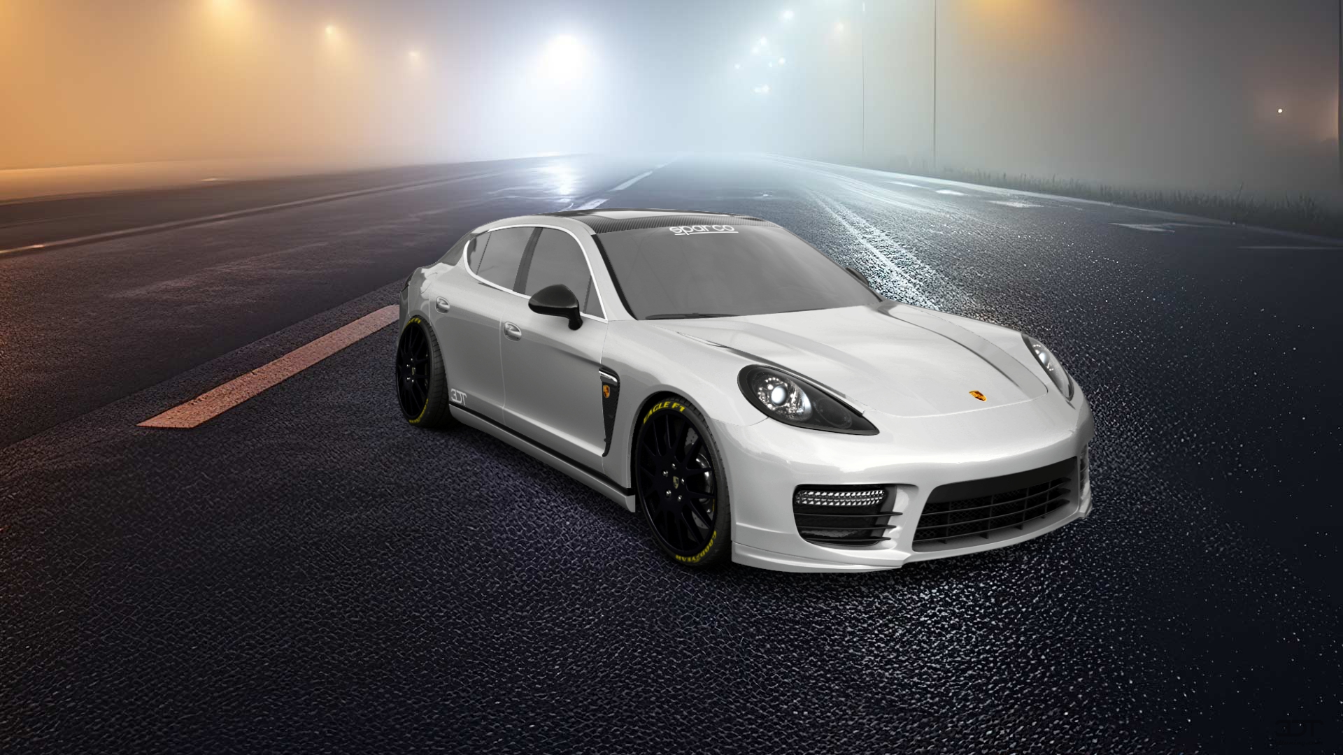 Porsche Panamera 4 door fastback saloon 2011 tuning