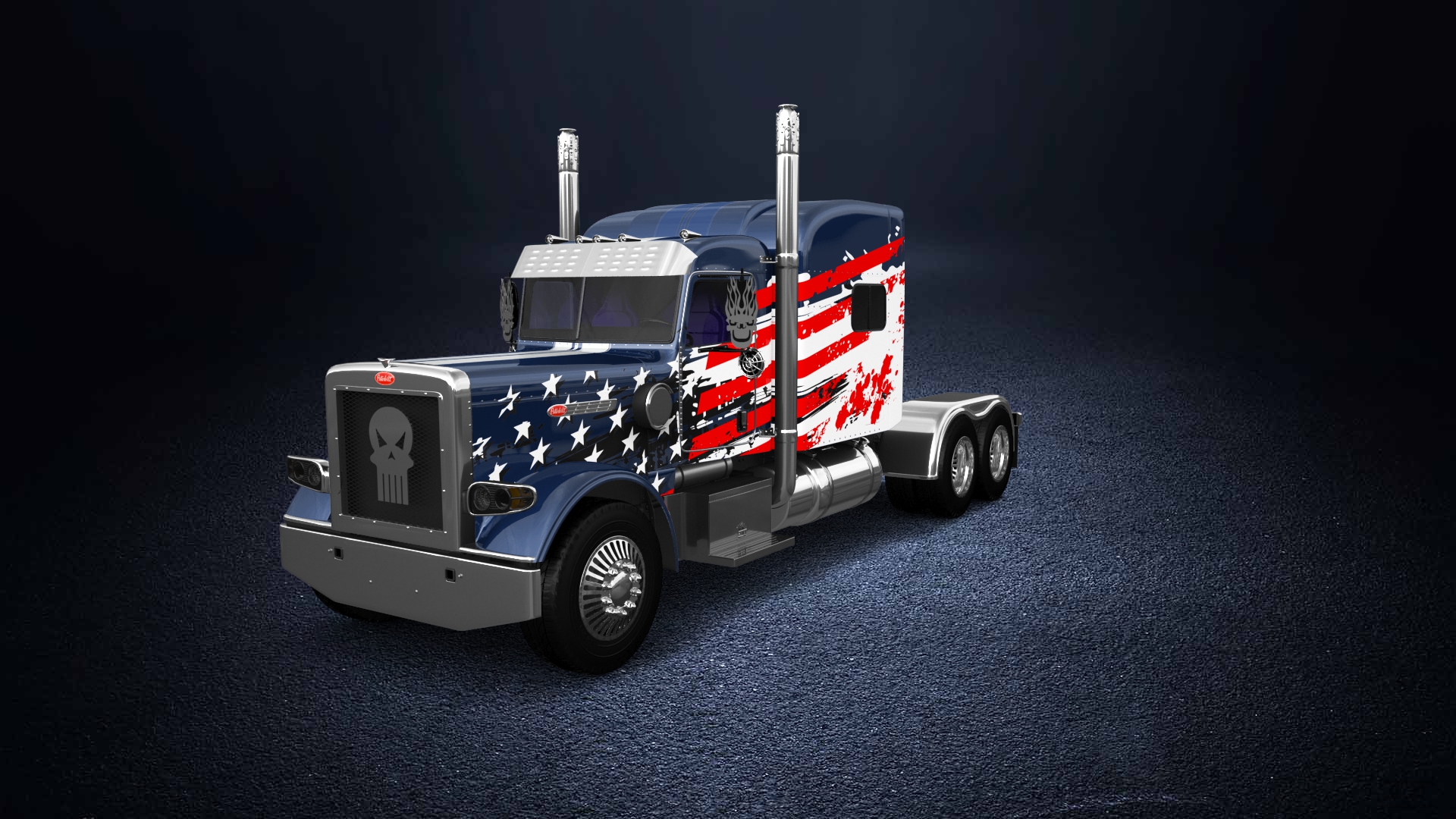 Peterbilt 389 Sleeper Cab Truck 2016 tuning