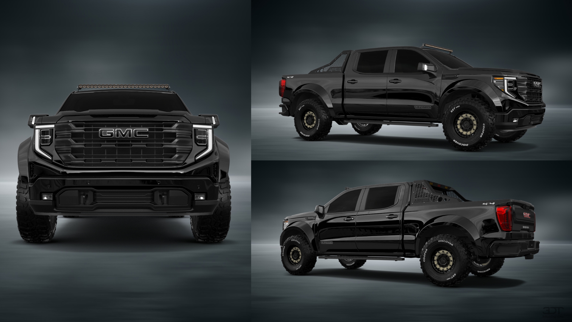GMC Sierra 1500 Crew Cab 5.8 ft box 4 Door pickup truck 2023 tuning