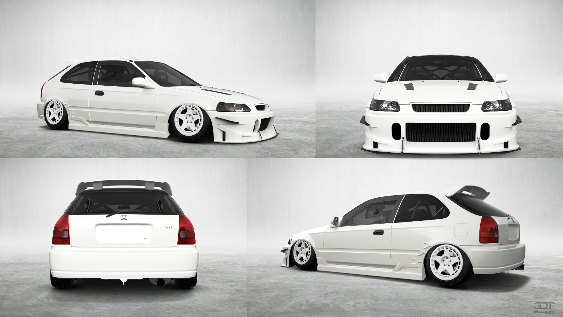 Honda Civic 3 Door Hatchback 1997 tuning